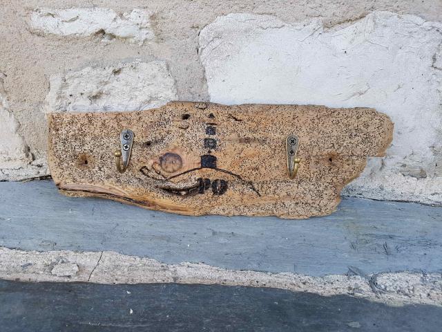 Accroche clés en bois flotté d'Oléron
