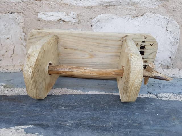 Distributeur WC en bois flotté d'Oléron